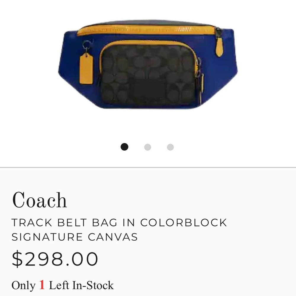Coach Crossbody Belt Bag NEW